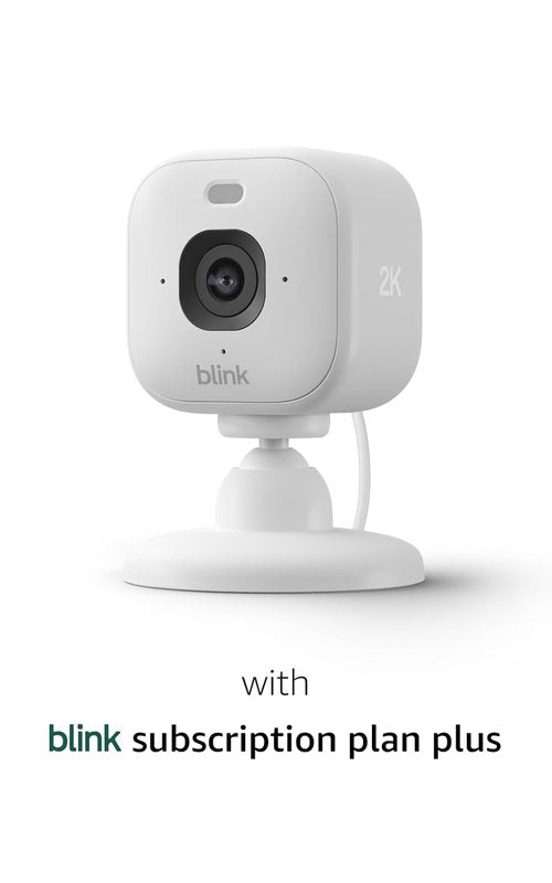 Blink Mini 2K+ Indoor Security Camera - 2K Video Resolution, Night Vision & Motion Detection | Black