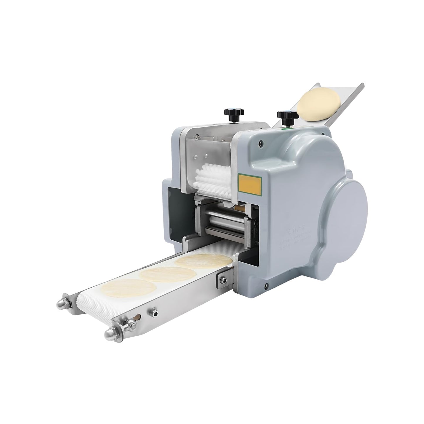 CRYBY Dumpling Wrapper Maker, 140W Automatic Dumpling Skin Processing Machine 5 Levels Dough Wrapper with Mold, Commercial Dumpling Wrapper Roller Machine Pastry Sheet Presser Chaos Skin Machine