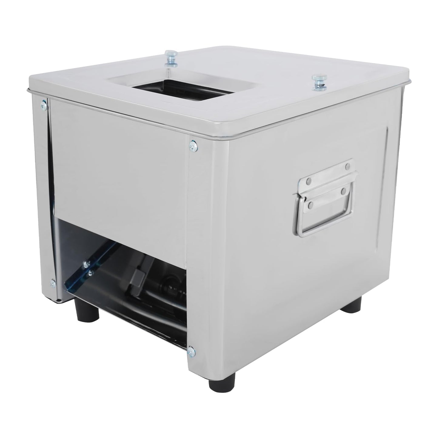 Commercial Meat Cutting Machine for Restaurant 850W 7mm Blade Automatic Electric Meat Cutter Stainless Steel Slicing Shredding Machine, 330lb/h for Cutting Boneless Pork Beef Chicken Fish