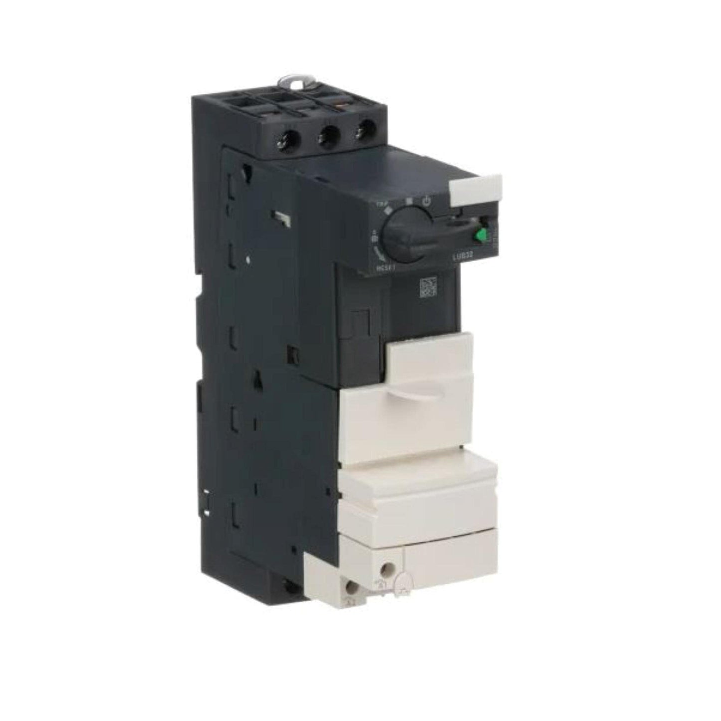 SCHNEIDER ELECTRIC 32A Self-Prot.Str W/Cntrl Terms LUB32 Busway Plug-in Straight Length 10Ft 1200A, Black