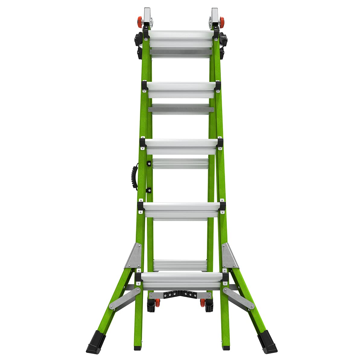 Little Giant Ladders Systems Conquest 2.0, M22, 22ft, Multi-Position Ladder, Fiberglass, Type 1A, 300 lbs Weight Rating, (17122-001), Green