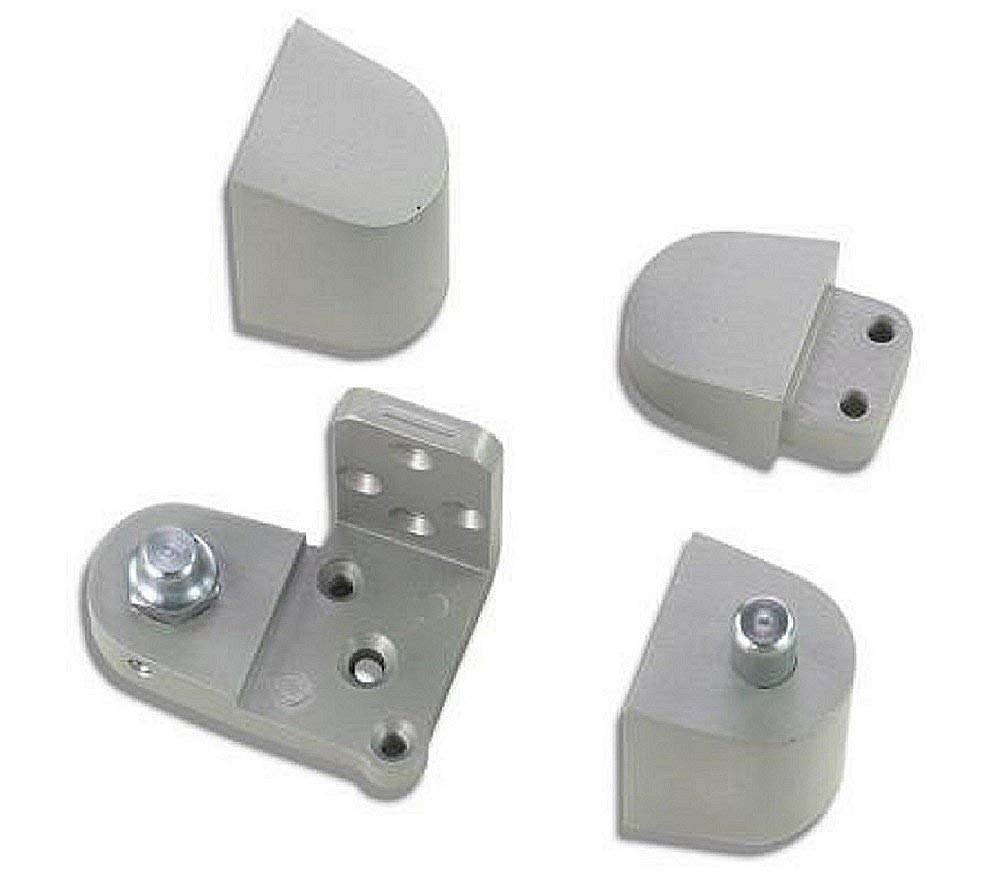 Pacific Doorware US Aluminum Style Storefront Door Pivot Hinge (Aluminum Silver, Right Hand)