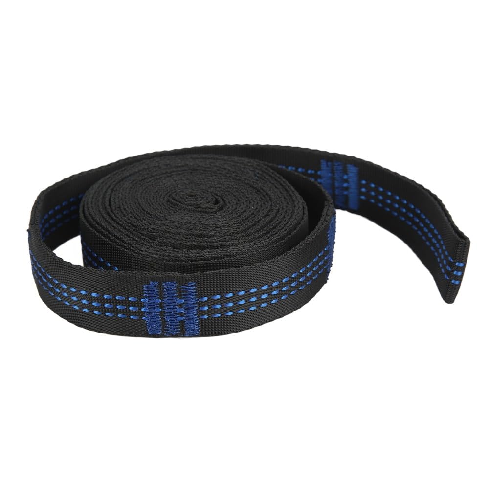 with Carabiners – 2M Heavy-Duty Adjustable Suspension Straps for Outdoor Camping, Backyard & Aerial Yoga, Includes 2 Steel Carabiners & Storage Bag