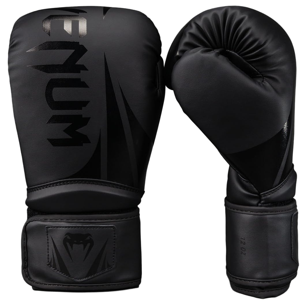 Challenger 2.5 Boxing Gloves - Black/Black - 14-Ounce