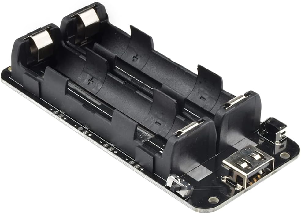 diymore 1865O V8 5V/3A 3V/1A Arduino(2 Battery Holder Double Li-ion Battery Shield Micro USB Power Bank Battery
