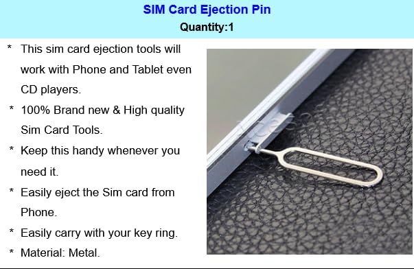 AceSoft S24 SM-S928U Precise - Fit SIM and Memory Card Tray Holder Ejection Pin Compatible with Samsung Galaxy Ultra