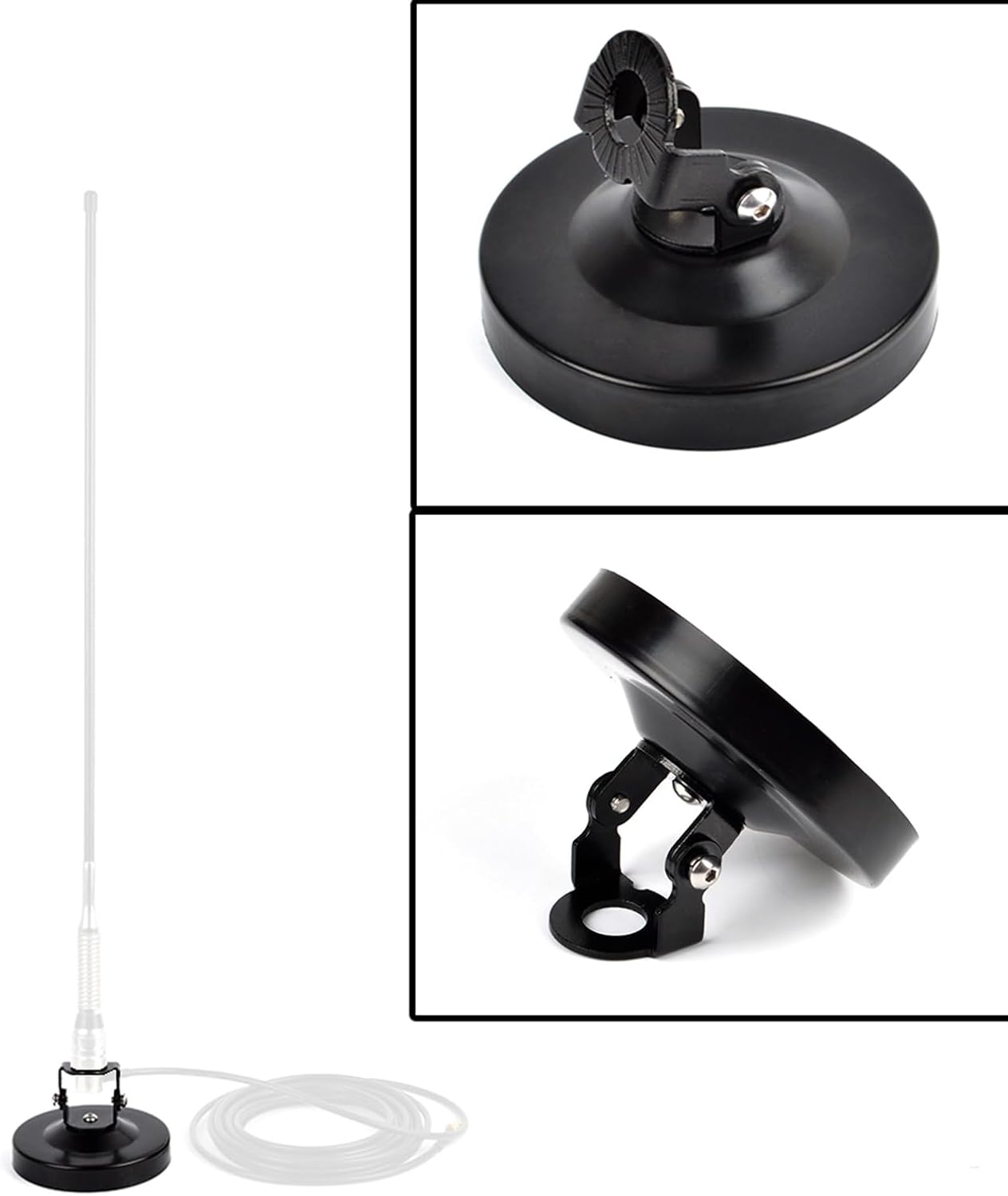 YNIBST 4Inch Angle Adjustable Magnetic Antenna Mount Base Suitable for Mobile Antenna CB/HF/VHF/UHF Antenna