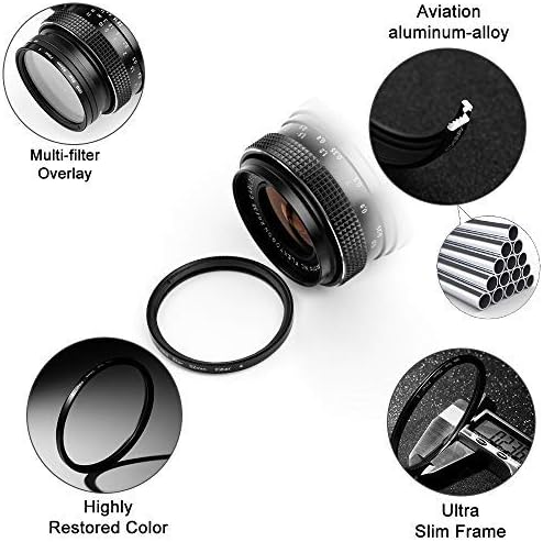 Sedremm 58mm 4 Filter(4 Points,6 Points,8 Points,12 Pinch 4 Star Filter Pieces Starburst Lens Points) with Centre Lens