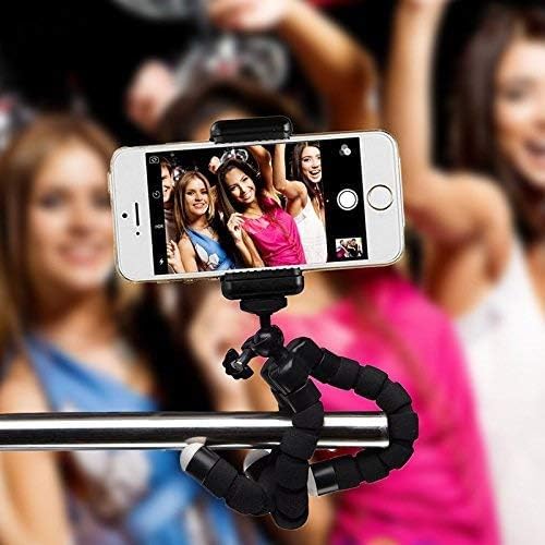 Acuvar Flexible Phone Tripod Stand, Mini Portable Smartphone Tripod with Adjustable Holder for iPhone & Android