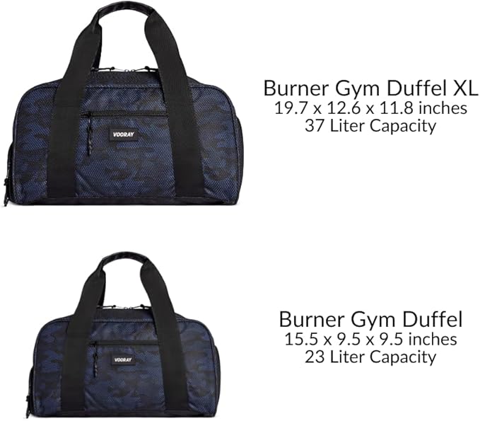 Vooray Burner Gym Duffel Bag, Gym Bag for Women and Men with Shoe Compartment, Weekender, Overnight & Travel Duffel for Sports and Workout