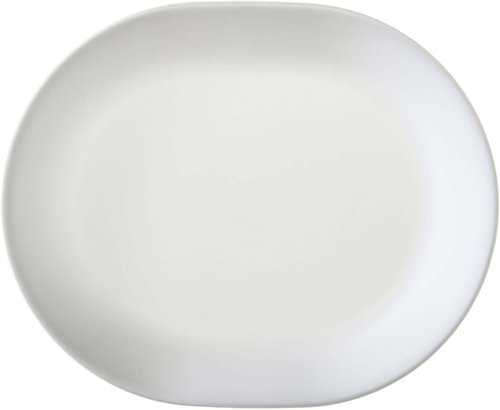 Corelle Vitrelle Glass Serving Platter Set - Winter Frost White | Pack of 3, Durable & Stylish