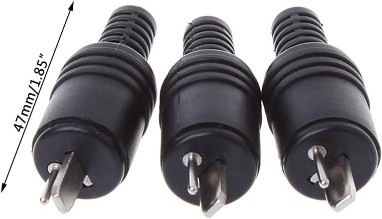 Kaasst 10PCS 2 Male HiFi Speaker Tools Power Signal Black Adapter Accessories DIN Plug Screw s Pin Connector