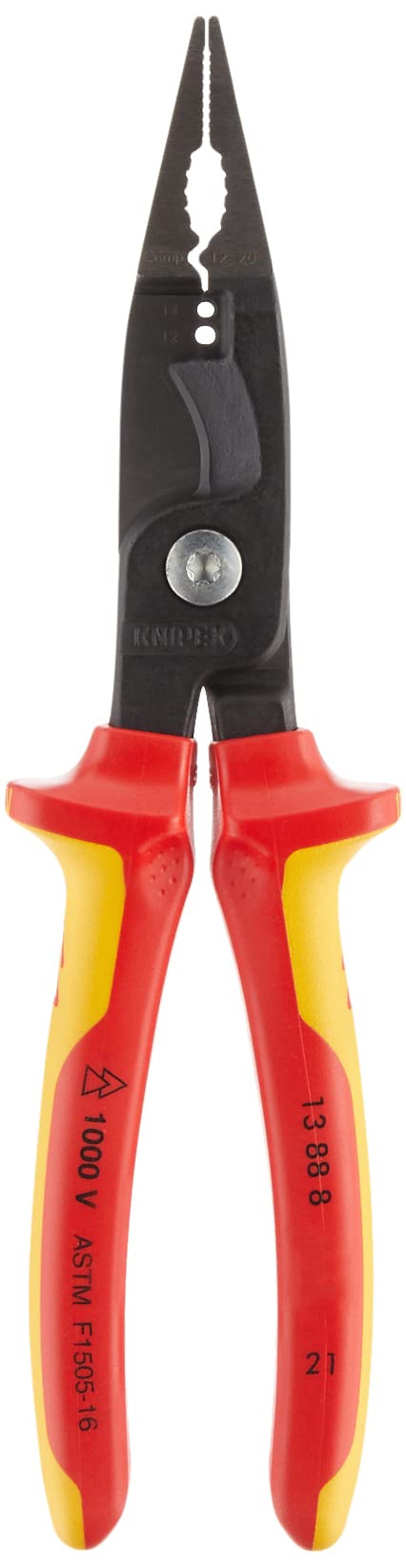 Knipex Tools LP 10-Piece 1000V Insulated Pliers, Cutters and Screwdriver Set + KNIPEX Electrical Installation Pliers