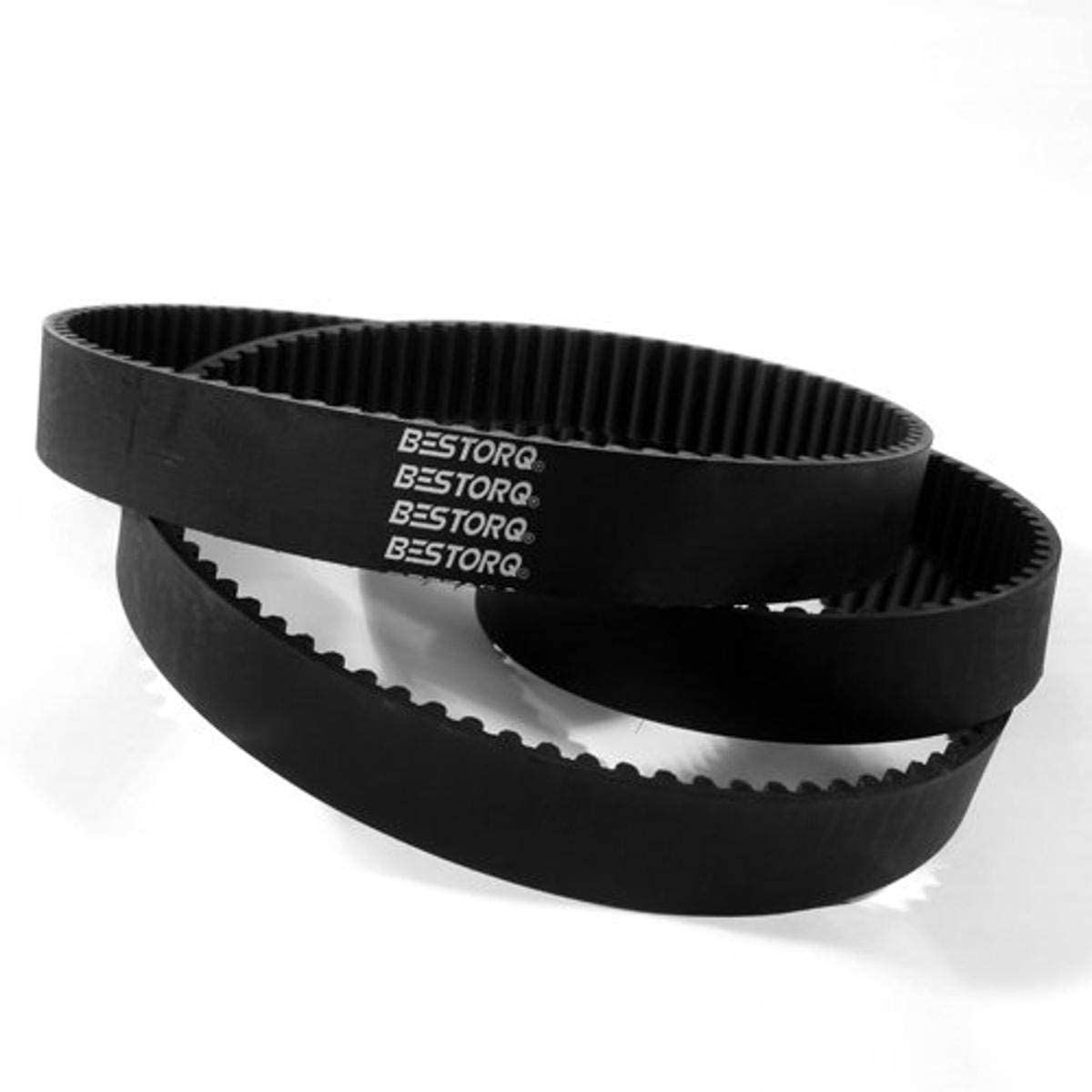 BESTORQ 465-5M-15 HTD Timing Belt, 465mm Outside Circumference x 15mm Width x 3.6mm Height, 5mm Pitch, 93 Teeth, Pack of 10