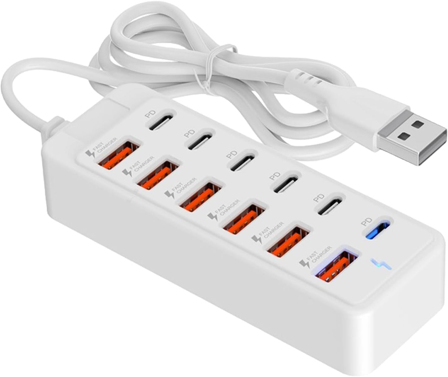 Generic 12-in-1 Docking Station, Multiport Adapter USB Charging Hub for Laptop, Desktop, Tablet, Home Office, Study