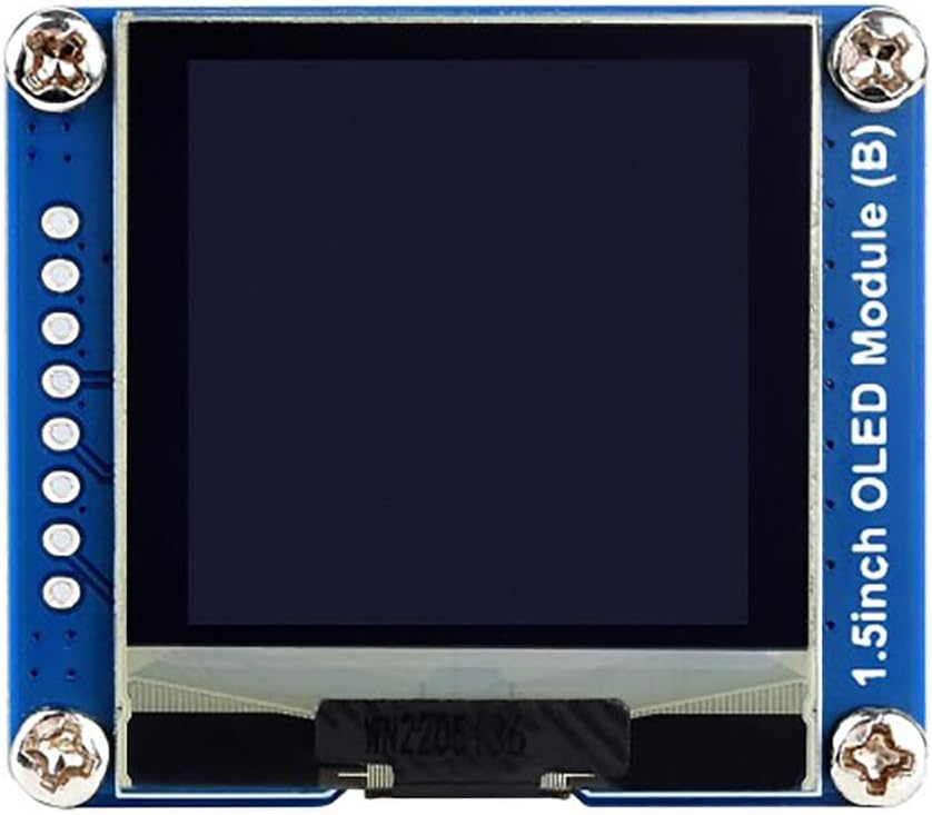 Coolwell 1.5 Inch STM32 I2C Communication 128128 SH1107 OLED Display Module for Raspberry Pi Arduino SPI / Black/White