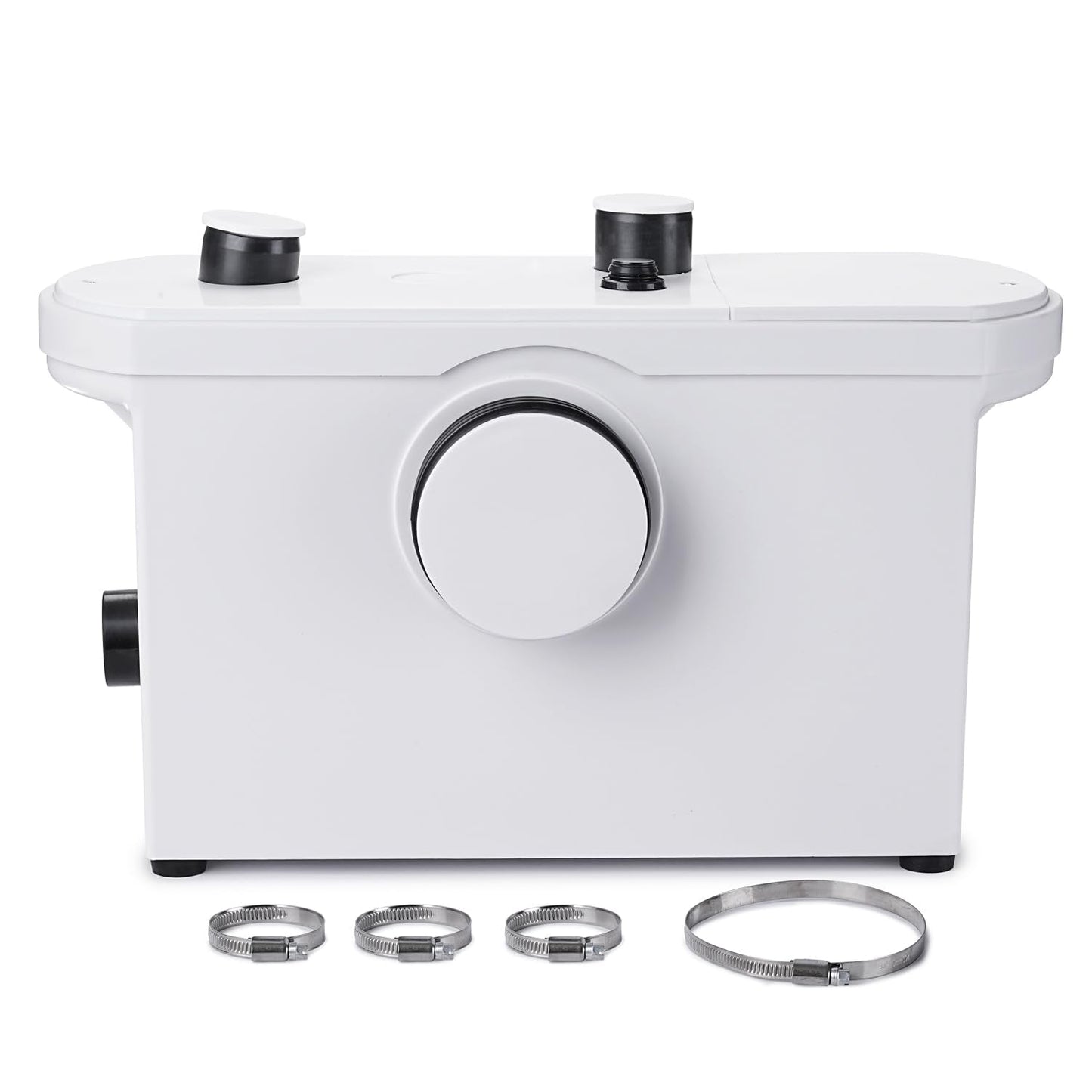 TOPWAY 600W Macerator Pump, Macerator Sewerage Sump Pump with 3 Water Inlets for Toilet, Basement, Kitchen, Sink, Shower, Bathtub Waste Water Disposal Upflush Machine