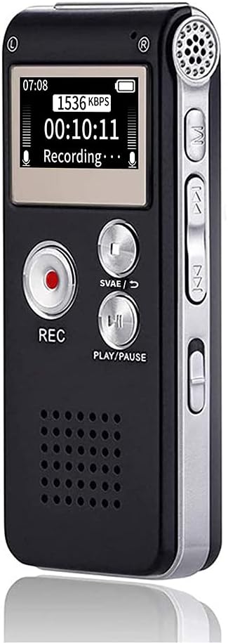 Sunlan 16GB Digital Voice Recorder Voice Recorder with Playback for Lectures - USB Rechargeable Dictaphone Upgraded