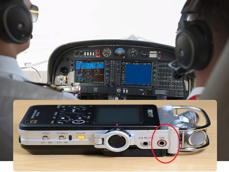 R SPIDER WIRELESS Headsets, Audio Recorder Adapter for GA Aviation Pilot Smartphone and Aircraft Cockpit Voice Recorder