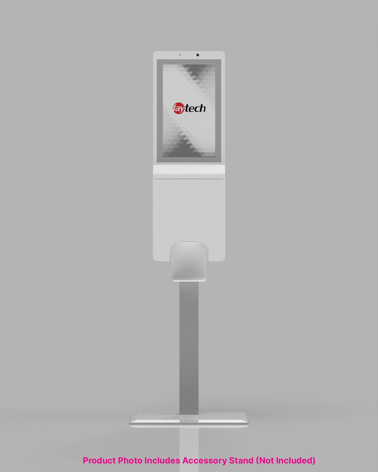 faytech 21.5 Inch Liquid Dispenser Kiosk Station - 1080p Touchscreen PC with Stand, Motion-Activated Dispenser, Intel N3350 | Digital Signage Sanitizer Kiosk, Restaurant Menu Display, Retail