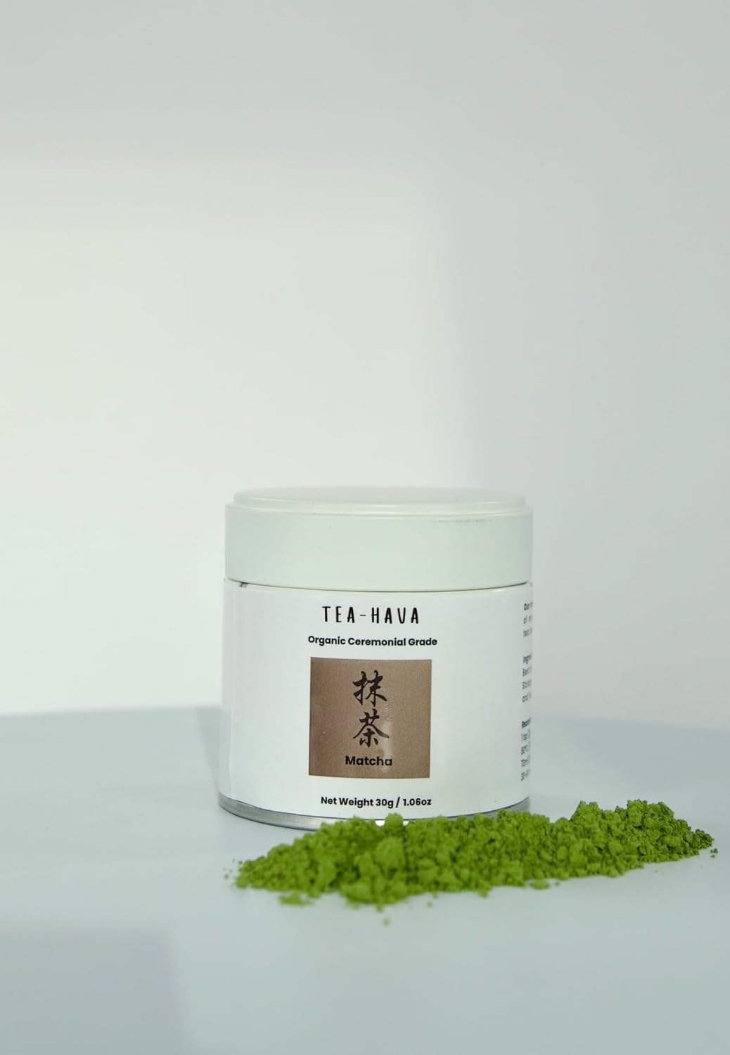 TEA-HAVA Organic Matcha Green Tea Powder - Superior Ceremonial Blend from Uji, Kyoto (30g / 1.06 oz)