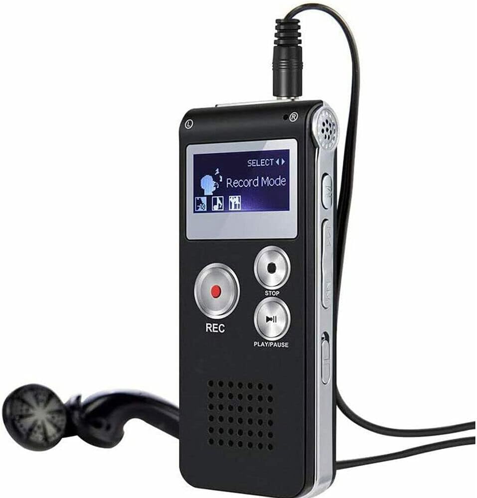TEAMWILL 8GB Paranormal Ghost Hunting Equipment Digital EVP Voice Activated Recorder USB