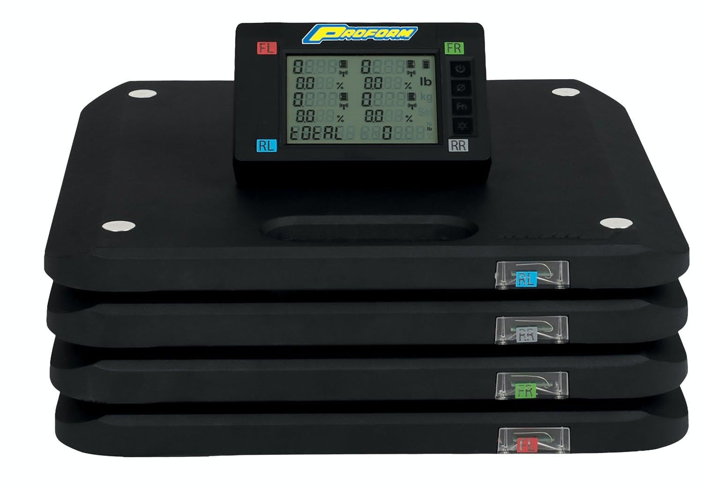 ProForm Vehicle Scale, Slim, Electric, 15 in Square, 1750 Capacity Pad, Wireless, Case/Controller/Pads, Kit (TCI67644)