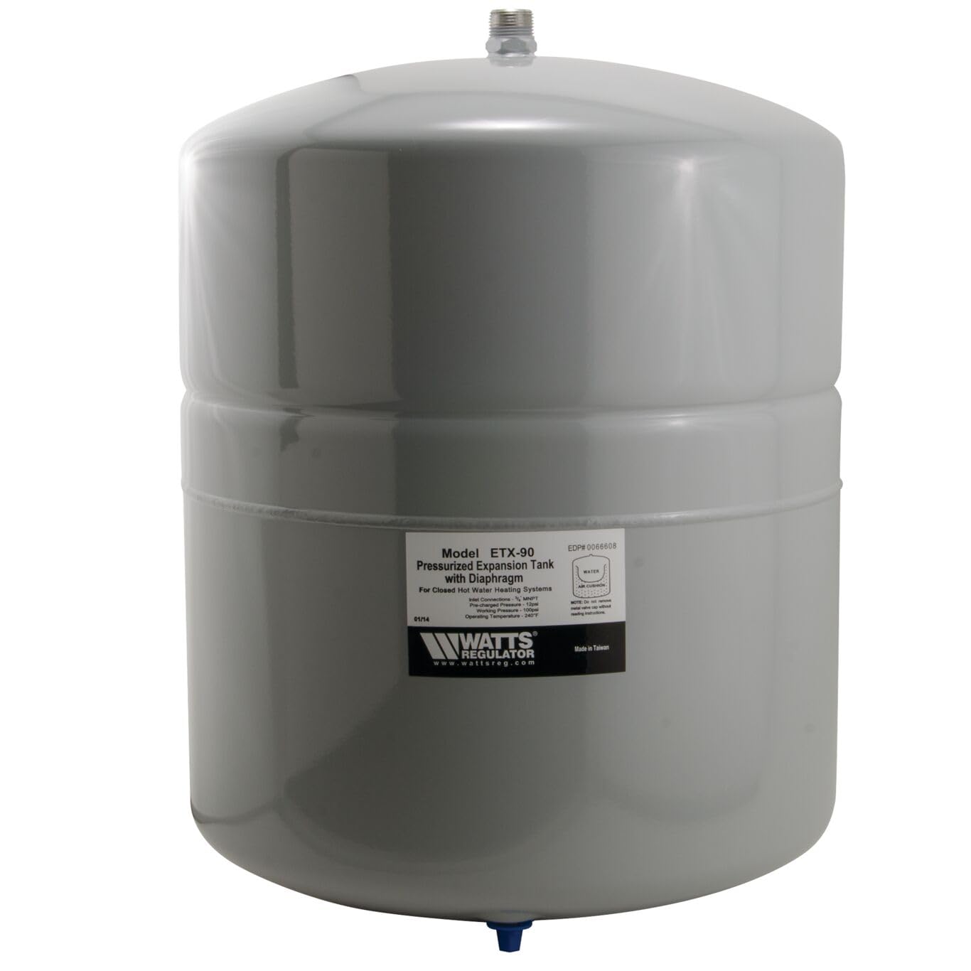 Watts ETX-90 15-Gallon Non- Potable Expansion Tank for Closed-Loop Systems