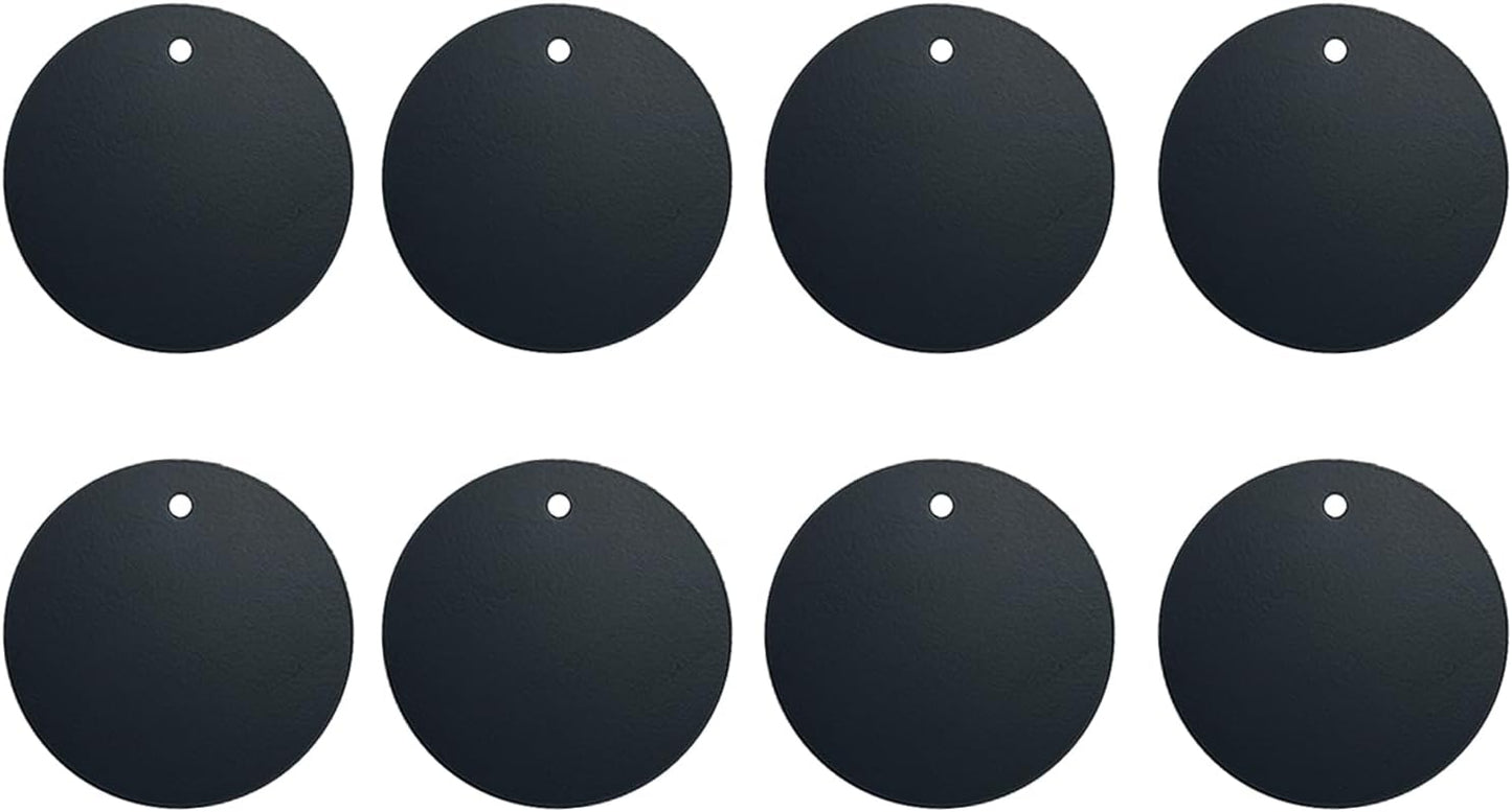 BGJRBY Plate8Pack 8 Mount Metal for Magnetic Car Mount Phone Holder with Full Adhesive for Phone Magnet, X Round