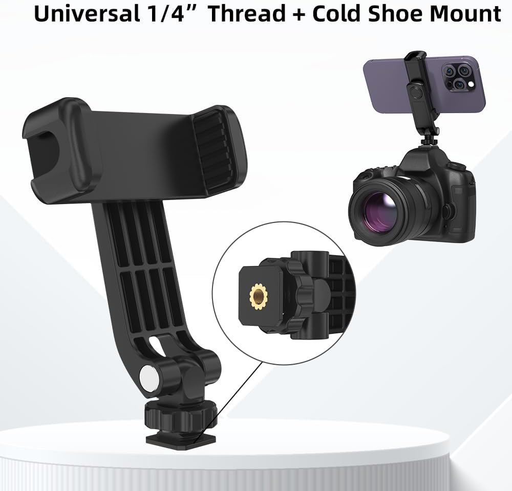 SOH Mingying 17/16/15/14, Flexible Phone Tripod Mount Adapter, Universal Smartphone Mount Adapter, Camera Cold/Hot Shoe