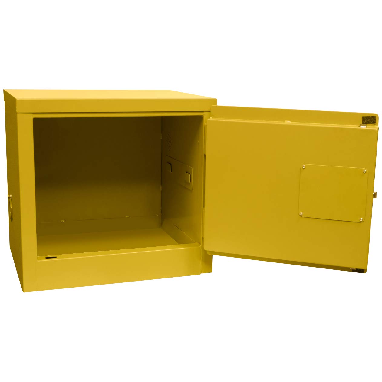 Jamco 6 Gallon Safety Steel Under Counter Metal Storage Cabinet for Flammable Liquids with Manual Closing Doors, Non Forkliftable, 23-Inch x 18-Inch x 22-Inch, Yellow