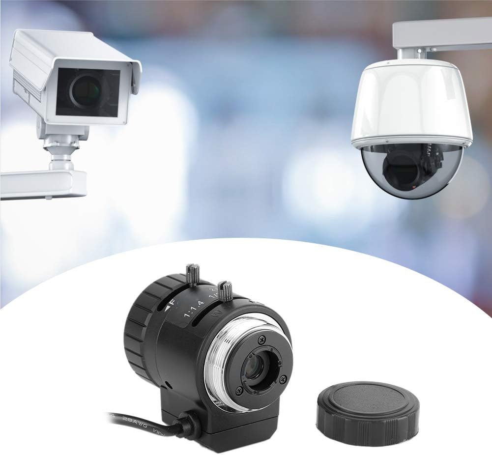 Mimdixy 3MP 2.8-12mm Camera Lens,HD Auto Aperture Zoom Focal Length Security Camera Lens High Definition Low Distortion