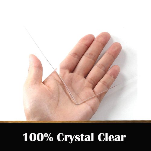 1.5mm Multi Size Thick Clear PVC Tabletop Cover Protection Plastic Transparent Tablecloths Runner Work Dining Room Thicken Plexiglass Glass Desktop Blotter Topper Screen Protector Easy Clean 60x72 in