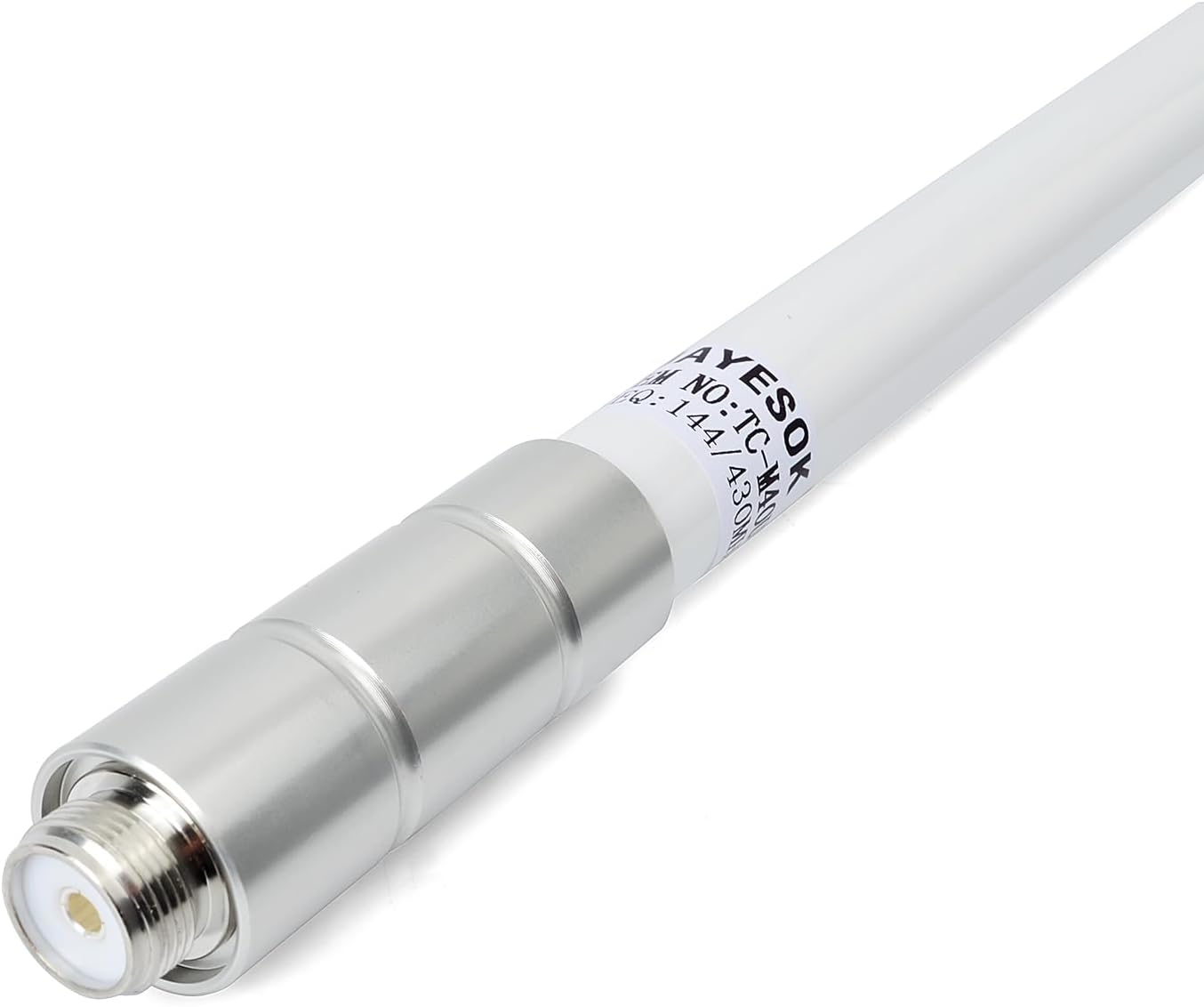 UAYESOK 144/430mhz 17 inches SO239 Dual Band Fiberglass Radio Antenna, UHF VHF Base Antenna, Connector for Base Station