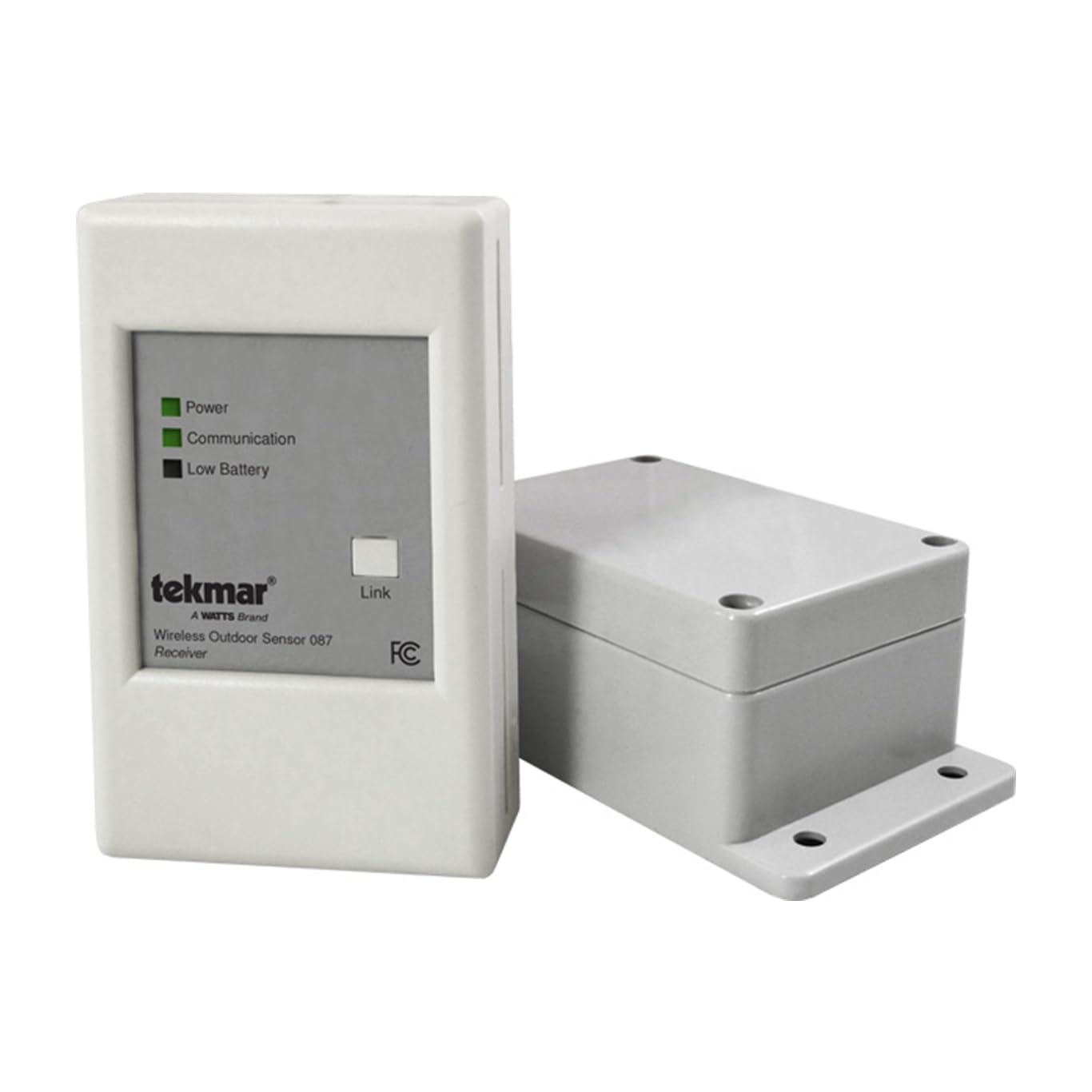 tekmar Wireless Outdoor Sensor 087 | Measure the Outdoor Temperature Without Any Exterior Wiring, No Outside Wiring Required | Easy Installation, Better Management of Heating and Cooling