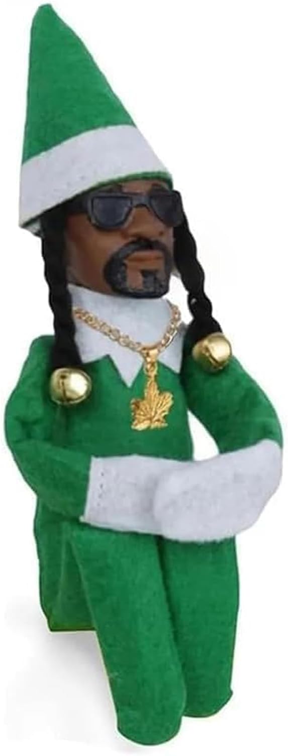 Skiennix Christmas Elf Doll Ornament - Handmade Plush Decoration for Holiday Home & Garden Decor