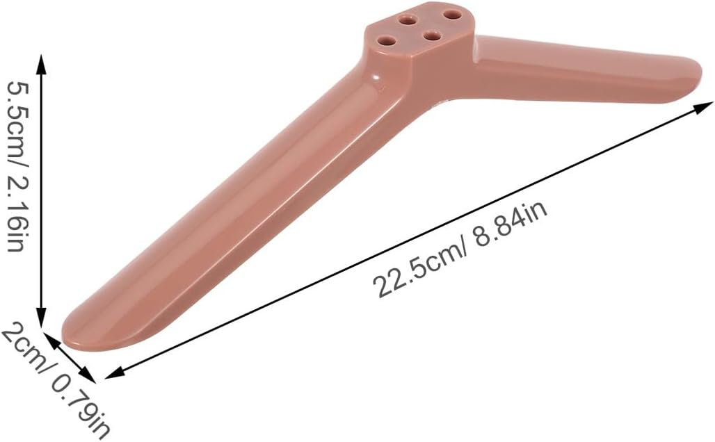 BESPORTBLE 1 40-inch Universal Tv Stand Base with Rose Gold Legs and Screws, Pair Tv Desk Mount Feet for Screens