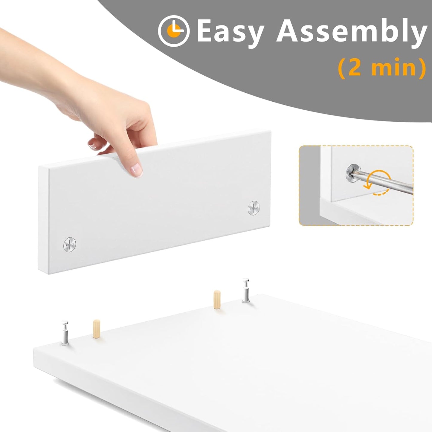 2 43.3" TAVR Furniture Dual Monitor Stand Riser, Computer Monitor Stands for Monitors, Extra Long Multifunctional