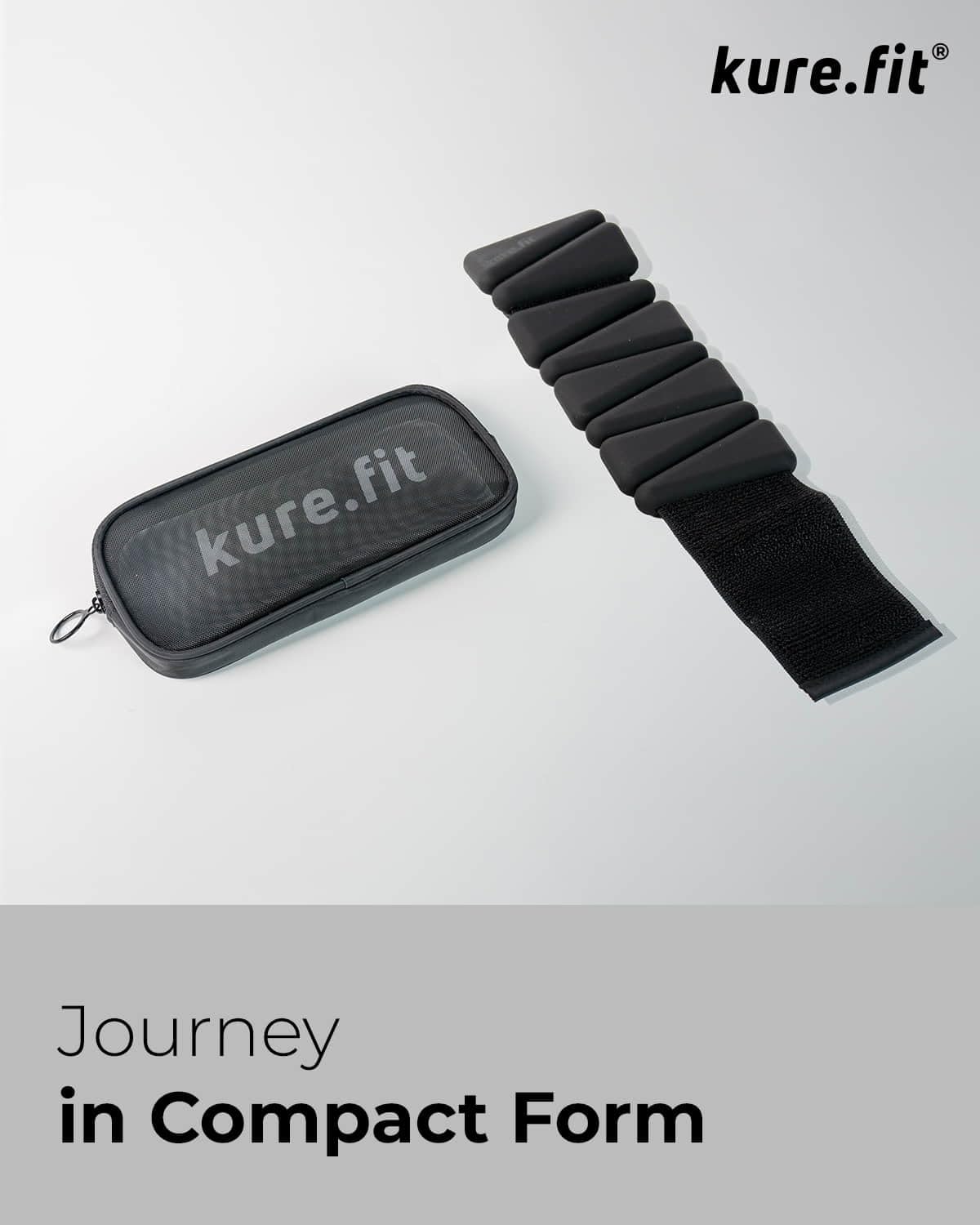 kure.fit Weighted Bangles | Adjustable Wrist and Ankle Weights for Women 2LB Each (Set of 2) | Ankle Weights for Yoga, Pilates & Walking | Leg & Arm Weights for Men | Home & Gym Workouts | Black
