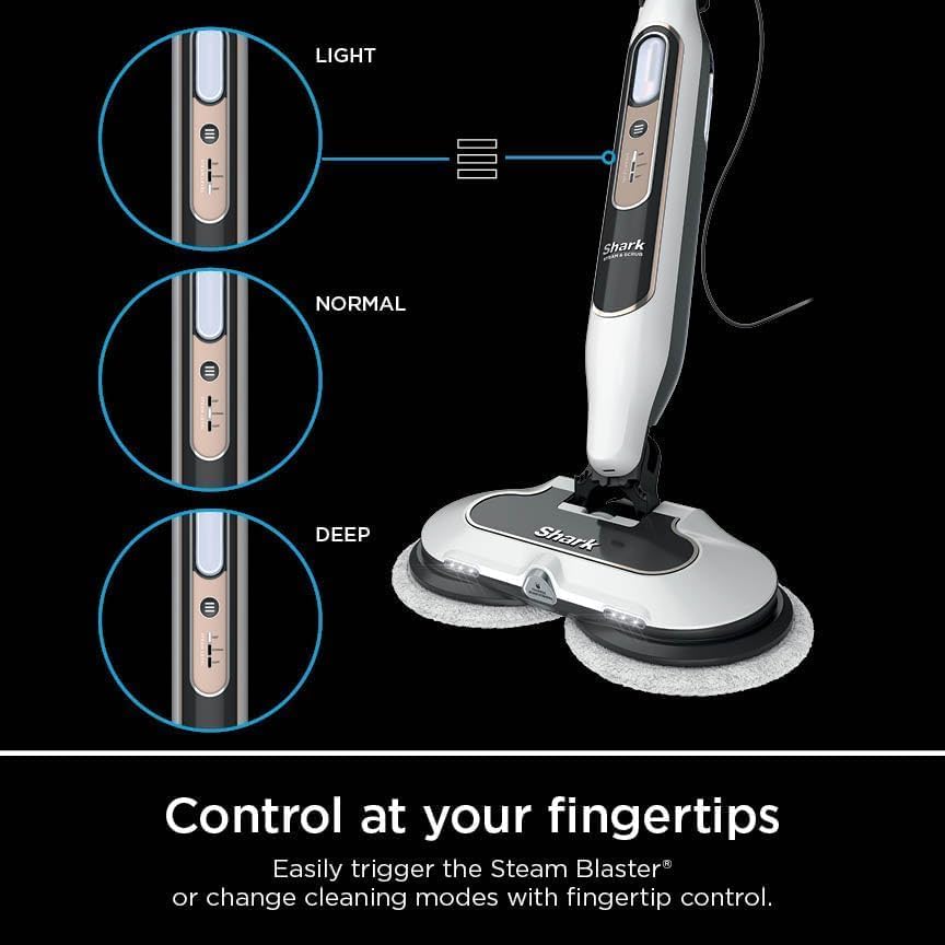 Shark S8201 Steam Mop - All-in-One Hard Floor Cleaner with Steam Blaster Technology & LED Headlights - Bronze