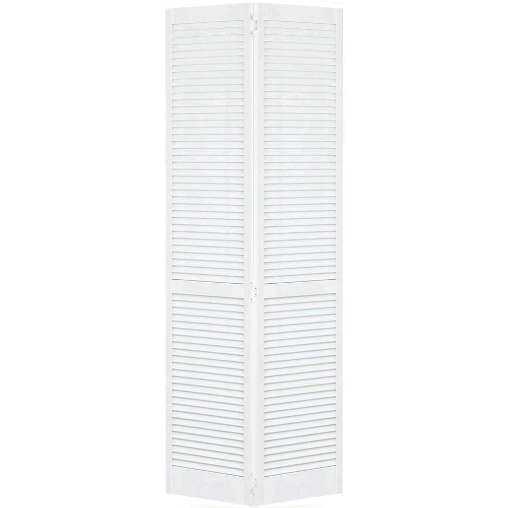 Kimberly Bay Closet Door, Bi-fold, Traditional Louver-Louver White (80x30)