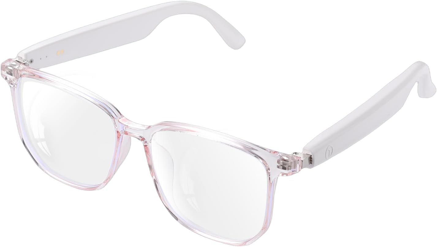 Tulbeys 5.3, Smart Glasses for Women, Blue Light Filtering LensesBluetooth Audio & Mic, Intelligent Touch,Open-Ear