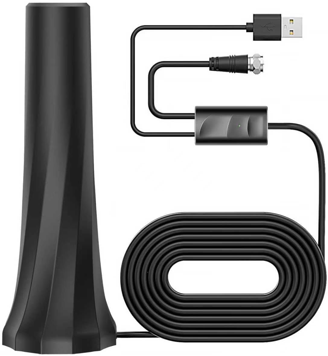 DAANT 4K 1080p 16ft TV Antenna Indoor Long Range, Supports Digital Antenna for Smart TV Indoor with Signal Amplifier