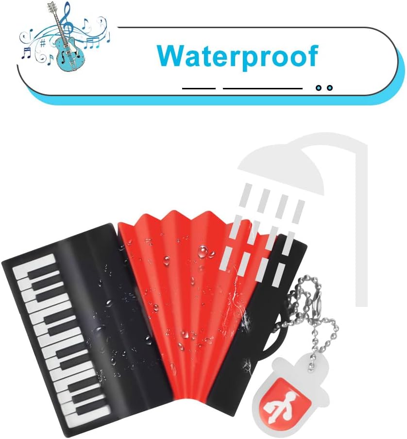 leizhan 5 8GB Accordion*2/Saxophone/Piano/Notes x Cute Music USB Flash Drive, Shape Musical Instruments Thumb Drive