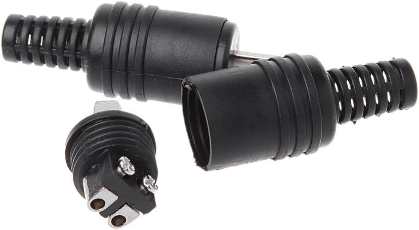 Kaasst 10PCS 2 Male HiFi Speaker Tools Power Signal Black Adapter Accessories DIN Plug Screw s Pin Connector