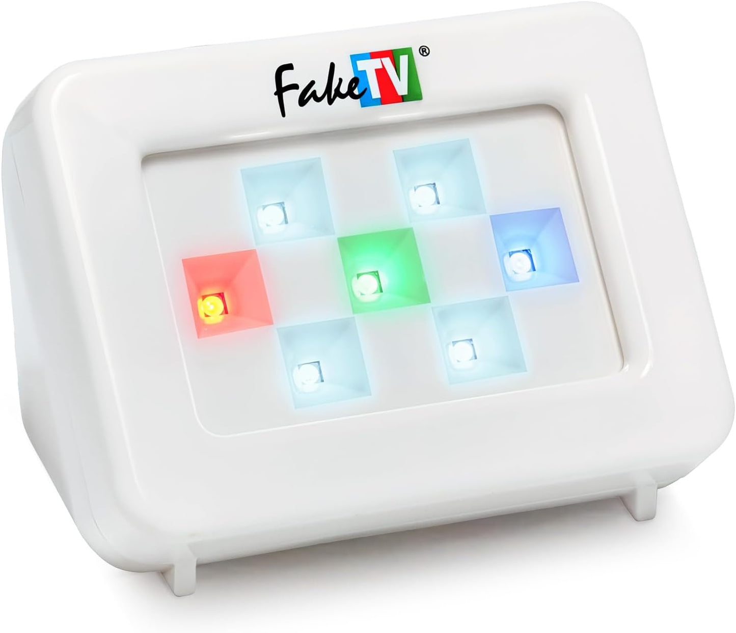FakeTV FTV-7 Dummy White Advanced Home Security Television Simulator Theft Deterrent Energy-Saving LED Home Security TV
