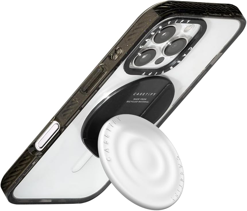 CASETiFY Ripple Grip Stand for MagSafe - Sleek White Design