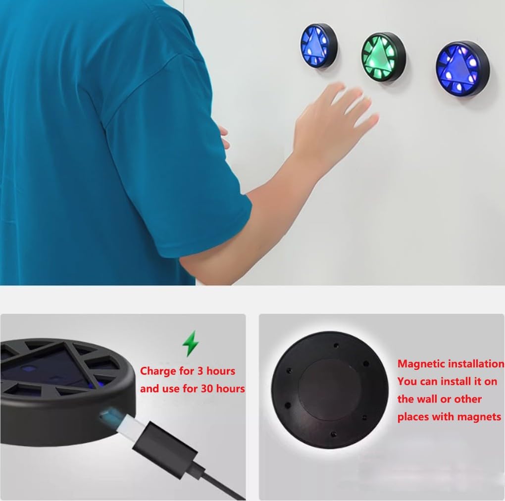 Agile Reaction Training Lamp Set, Reaction Training Lights React Sensory Speed Training Equipment for Sports and Fitness - USB Charging, Last Working 30 Hours+
