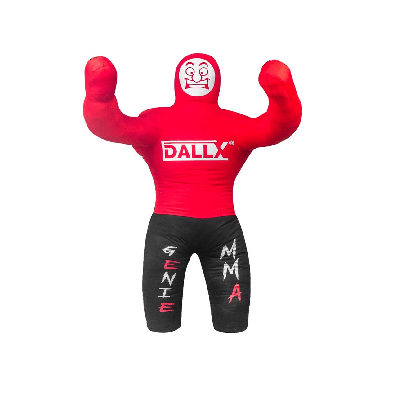 DALLX Kids Grappling Dummy for Fitness Training Practice Wrestling Judo Karate MMA Punching Dummy for Kids Jiu-Jitsu - UNFILLED (Red, 40")