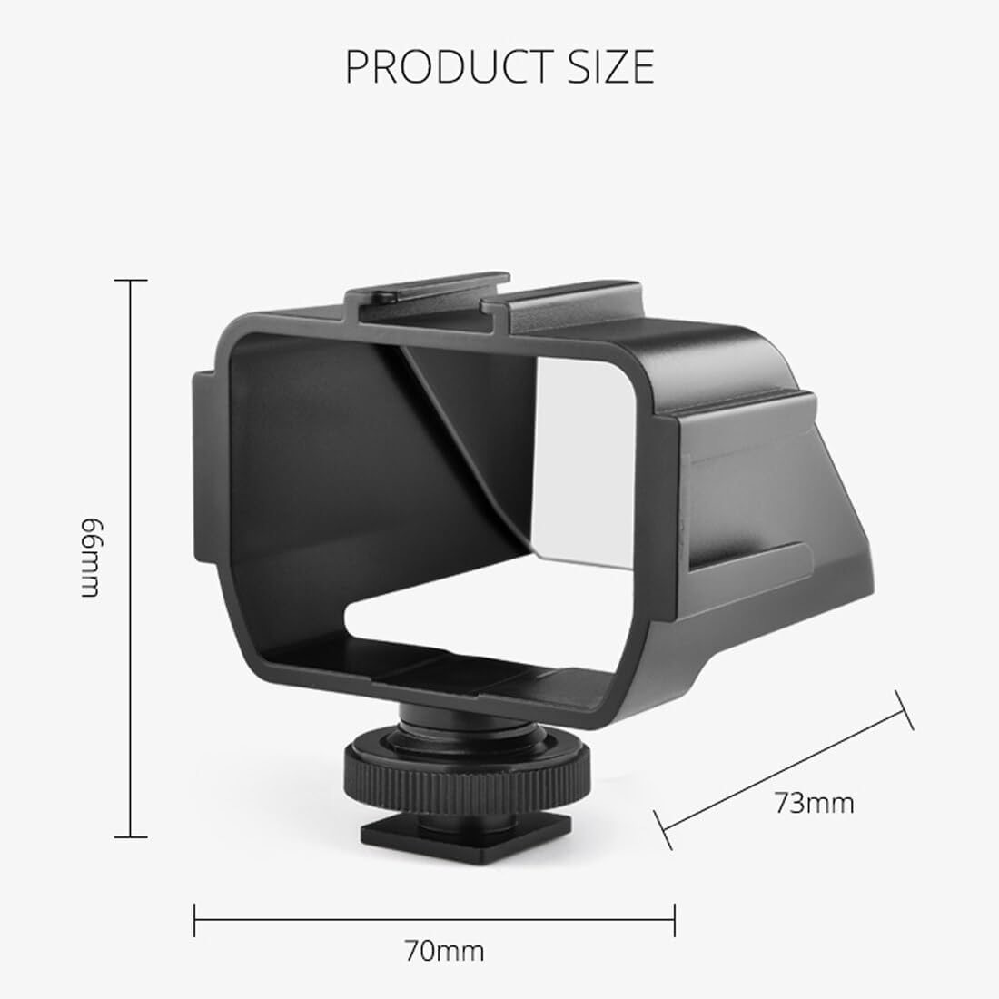 3 A6500/6300 XT2/3/20/30 Plastic Camera Selfie Vlog Flip Up Mirror Screen Cold Shoe Mounts Compatible with Sony